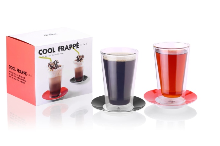 Zestaw szklanek do latte podwójne dno szkło