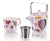 Imbryk porcelanowy z kubkiem