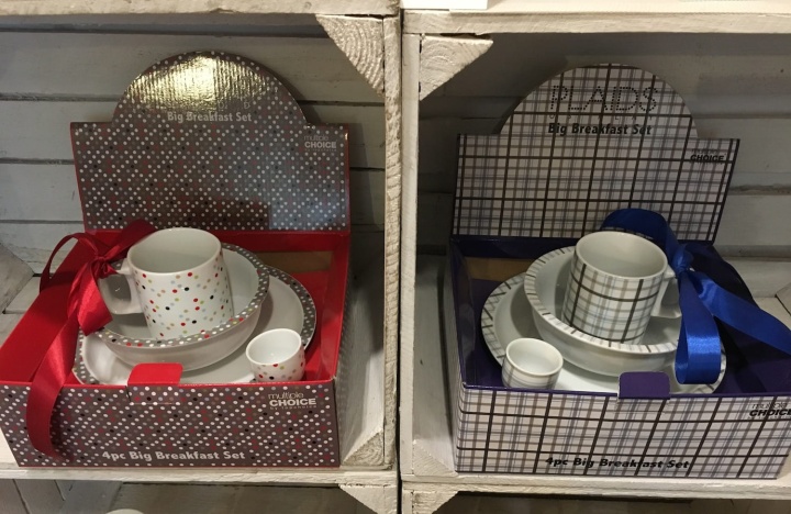 Zestaw z porcelany dla 2 osób