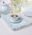 Filiżanki ze spodeczkiem, porcelana
