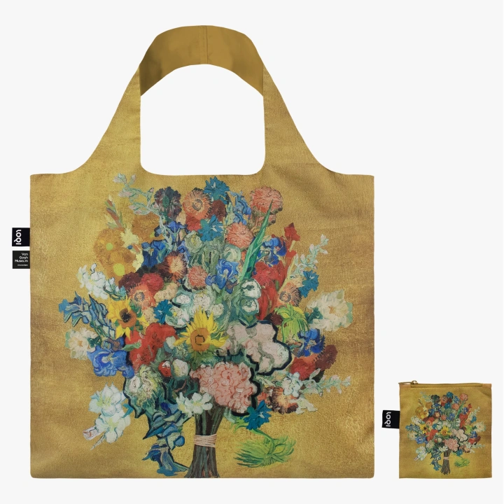 Torba LOQI Vincent van Gogh Kwiecisty Wzór Złoty