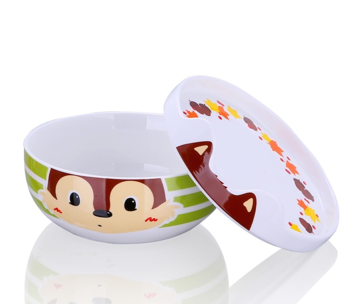 Zestaw porcelanowy dla dzieci z wiewiórką 3-el