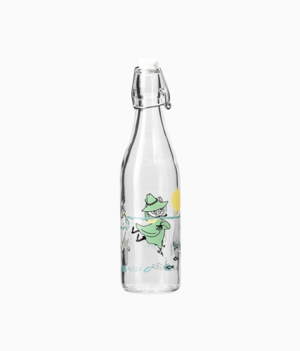 Szklana butelka Muminki Zabawa w wodzie 500ml