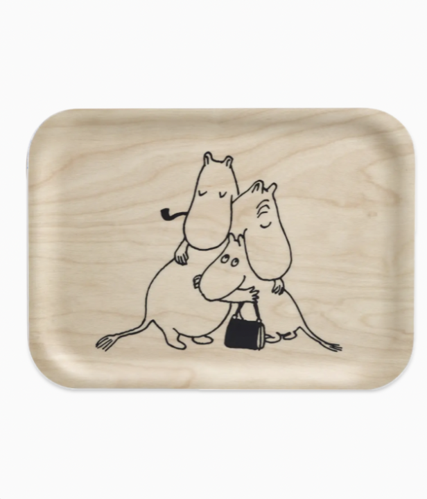 muminki przytulające się tacka