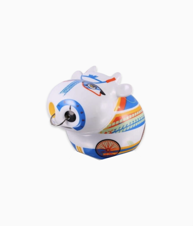 Duża skarbonka z porcelany rower