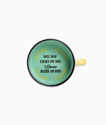 Retro kubek, garnuszek na zupę