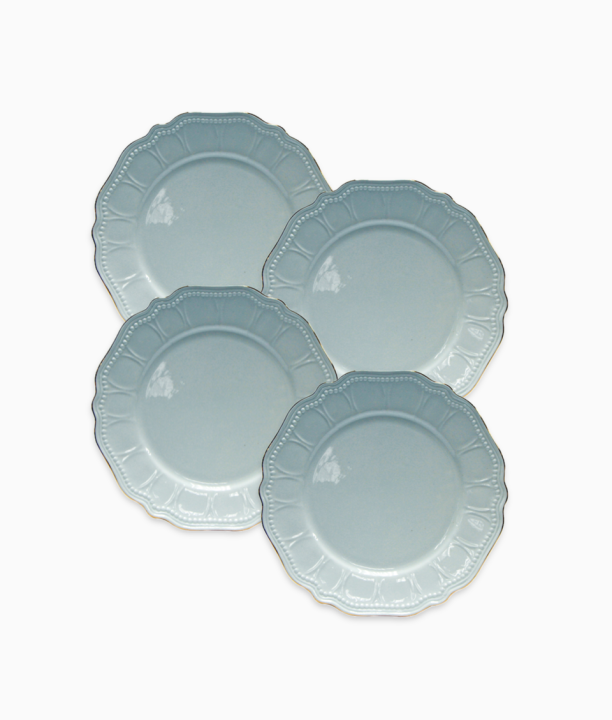 Klasyczne talerzyki złocona porcelana