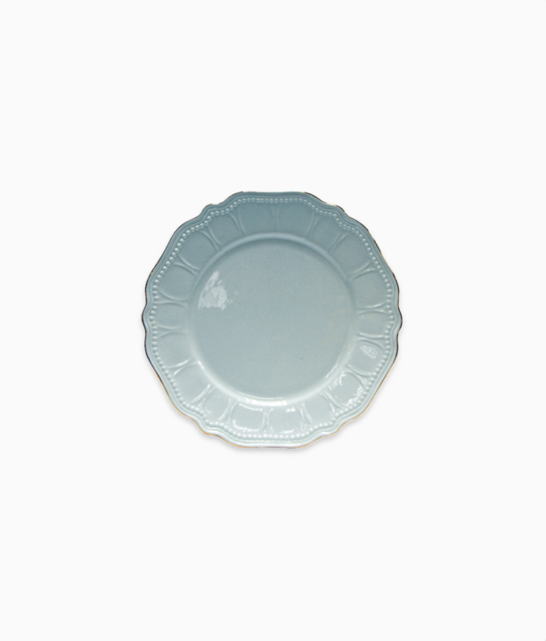 Klasyczne talerzyki złocona porcelana