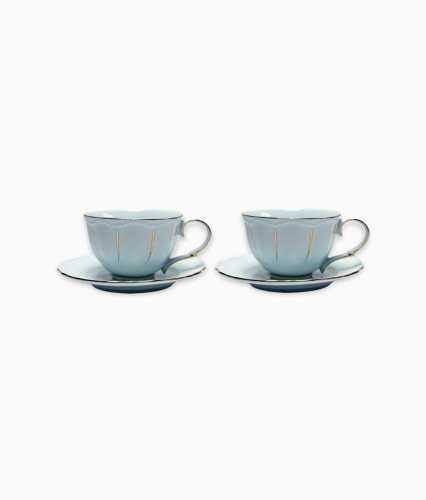 Filiżanki z porcelany do herbaty Maria Mint