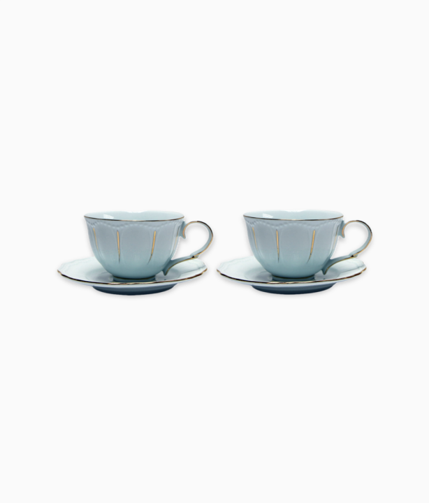 Filiżanki z porcelany do herbaty Maria Mint