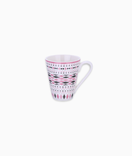 Zestaw 4 kubków z porcelany Vintage