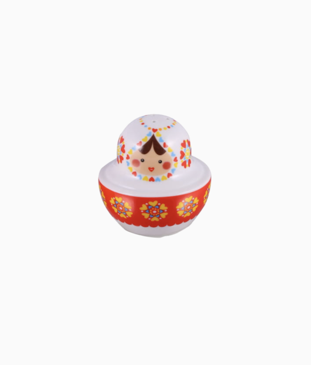 figurka matrioszka baba porcelana solniczka