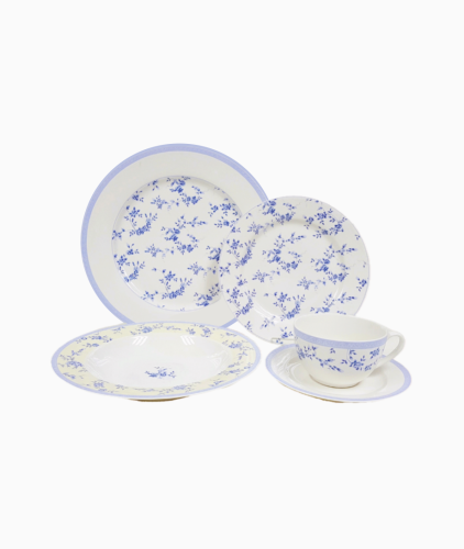 Zastawa Obiadowa dla 6 osób z kremowej Porcelany- Turin