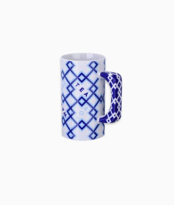 kubek niebieski make tea not war