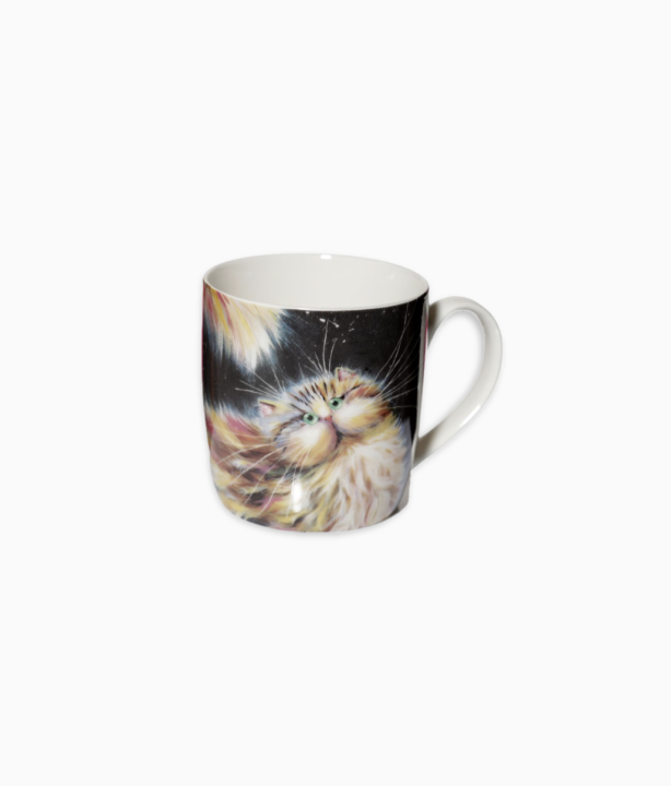 Porcelanowy kubek Tęczowy Kot