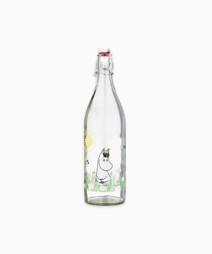 Szklana Butelka Muminki Łąka 1l