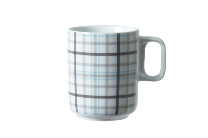 Kubek porcelanowy kratka od kompletu śniadaniowego 