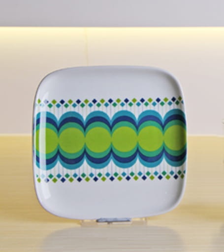 retro talerz z porcelany lata 70