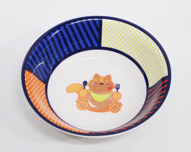 Miseczka z kotem, porcelana
